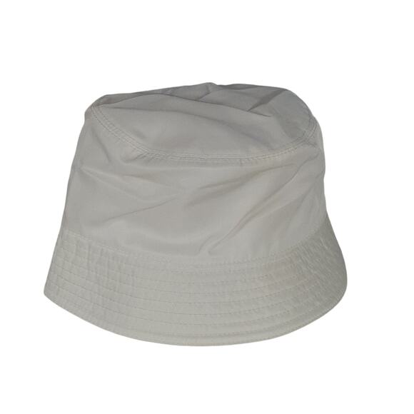 Prada White Bucket Hat with Logo Plaque main image 4